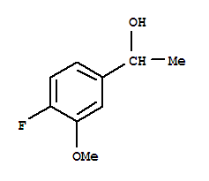 1-(4-氟-3-甲氧基苯基)乙醇结构式