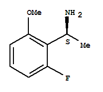 (1S)-(2-氟-6-甲氧基苯基)乙胺结构式