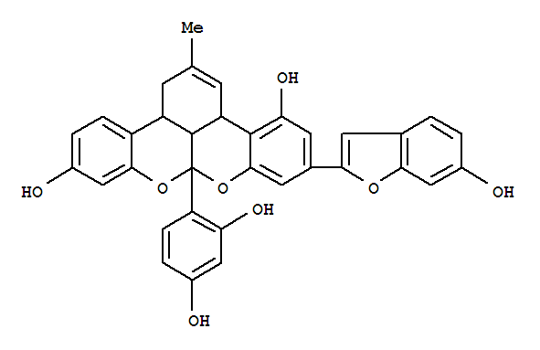 Structure of mulberrofuran G