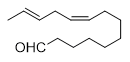 Structure of (9Z,12E)-9,12-Tetradecadienal