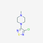 1-(4-氯-1,2,5-噻二唑-3-基)-4-甲基哌嗪盐酸盐结构式