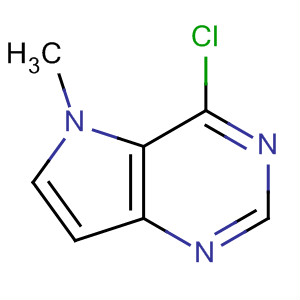 4-氯-5-甲基-5H-吡咯并[3,2-D]嘧啶结构式