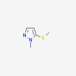 Structure of 1-methyl-5-methylsulfanylpyrazole
