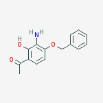 Structure of 1-(3-amino-2-hydroxy-4-phenylmethoxyphenyl)ethanone