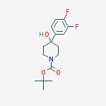 Structure of 1-Boc-4-(3,4-difluorophenyl)-4-hydroxypiperidine