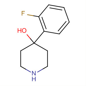 4-(2-FLUORO-PHENYL)-PIPERIDIN-4-OL结构式