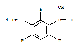3-丙氧基-2,4,6-三氟苯基硼酸结构式