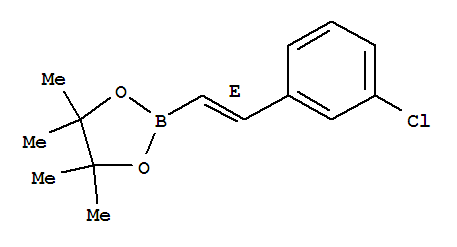 Structure of TRANS-2-(3-CHLOROPHENYL)VINYLBORONIC AC&