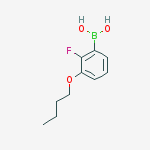 (3-Butoxy-2-fluorophenyl)boronic acid结构式