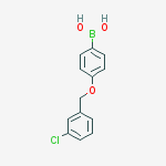 Structure of [4-[(3-chlorophenyl)methoxy]phenyl]boronic acid