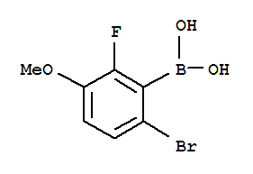 Structure of 6-Bromo-2-fluoro-3-methoxybenzeneboronic acid
