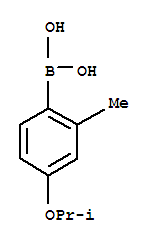 4-异丙氧基-2-甲基苯基硼酸结构式