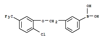 Structure of 3-((2'-CHLORO-5'-(TRIFLUOROMETHYL)PHENO&