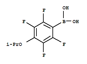 Structure of 4-ISOPROPOXY-2,3,5,6-TETRAFLUOROBENZENEBORONIC ACID