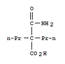 2-carbamoyl-2-propylpentanoic acid结构式