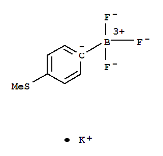 Structure of POTASSIUM 4-(METHYLTHIO)PHENYLTRIFLUORO&