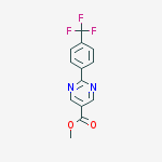 Structure of methyl 2-[4-(trifluoromethyl)phenyl]pyrimidine-5-carboxylate