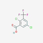 Structure of 2,5-Dichloro-3-(trifluoromethyl)benzoic acid