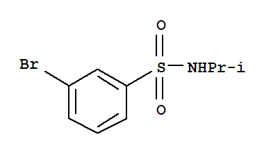 Structure of 3-BROMO-N-ISOPROPYLBENZENESULPHONAMIDE