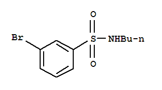 Structure of 3-BROMO-N-BUTYLBENZENESULPHONAMIDE