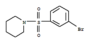 Structure of 1-(3-BROMOPHENYLSULFONYL)PIPERIDINE
