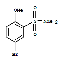 Structure of 5-BROMO-N,N-DIMETHYL-2-METHOXYBENZENESULFONAMIDE