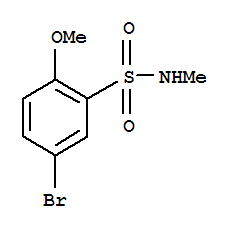 Structure of 5-BROMO-2-METHOXY-N-METHYLBENZENESULFONAMIDE
