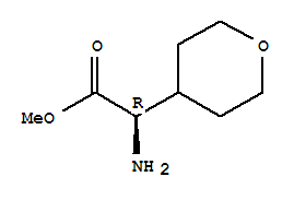 Structure of (R)-AMINO-(TETRAHYDRO-PYRAN-4-YL)-ACETIC ACID METHYL ESTER