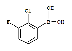 Structure of 2-Chloro-3-fluorophenylboronic acid