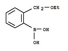 2-乙氧基甲基苯基硼酸结构式