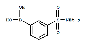 N,N-二乙基-3-硼苯磺酰胺结构式