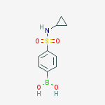 N-环丙基-4-硼苯磺酰胺结构式