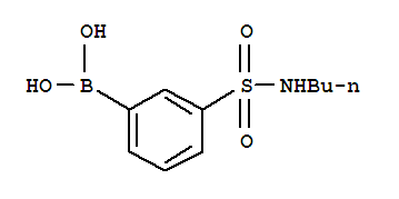 N-丁基-3-硼苯磺酰胺结构式