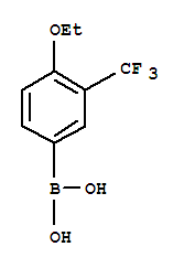 4-乙氧基3-三氟甲基苯硼酸结构式
