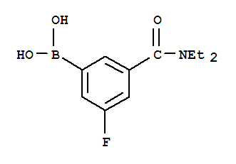 Structure of 3-FLUORO-5-(DIETHYLCARBAMOYL)PHENYLBORONIC ACID