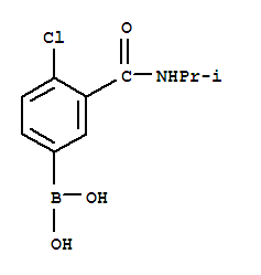Structure of 4-CHLORO-3-(ISOPROPYLCARBAMOYL)PHENYLBORONIC ACID
