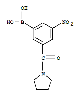 Structure of 3-NITRO-5-(PYRROLIDIN-1-YLCARBONYL)BENZENEBORONIC ACID
