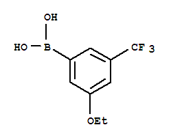 3-乙氧基-5-三氟甲基苯硼酸结构式