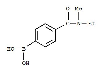Structure of 4-(ETHYL(METHYL)CARBAMOYL)PHENYLBORONIC ACID