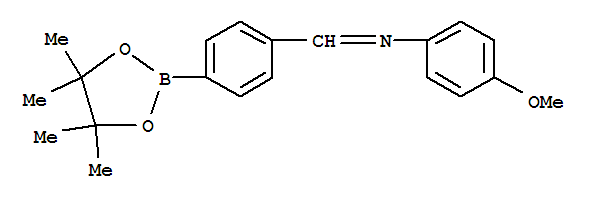Structure of N-(4-(4,4,5,5-Tetramethyl-1,3,2-dioxaborolan-2-yl)benzylidene)-4-methoxybenzenamine
