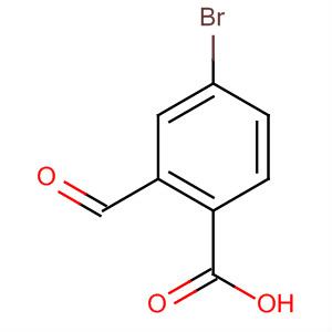 Structure of Benzoic acid, 4-bromo-2-formyl-