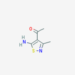 Structure of 1-(5-AMINO-3-METHYL-4-ISOTHIAZOLYL)ETHANONE XHCL H2O