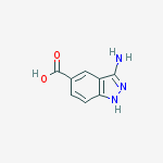 Structure of 3-aMino-1H-indazole-5-carboxylic acid