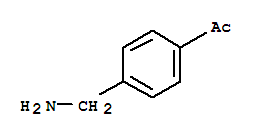 1-[4-(氨基甲基)苯基]-乙酮结构式