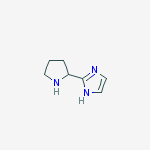 2-PYRROLIDIN-2-YL-1H-IMIDAZOLE结构式