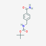 Structure of tert-Butyl 4-carbamoylbenzylcarbamate