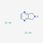 5H-Pyrrolo[3,4-b]pyrazine, 5,6-dihydro-, dihydrochloride结构式
