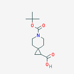 Structure of 6-Azaspiro[2.5]octane-1,6-dicarboxylic acid, 6-(1,1-dimethylethyl) ester