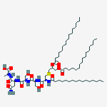 Structure of PALMITOYL-CYS ((RS)-2,3-DI(PALMITOYLOXY)-PROPYL)-SER-SER-ASN-ALA-OH