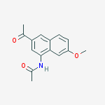 N-(3-acetyl-7-methoxynaphthalen-1-yl)acetamide结构式